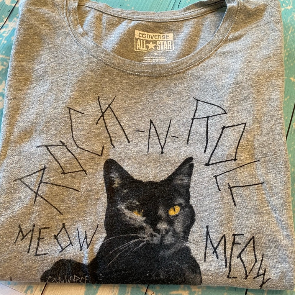 Cute Rock-n-Roll Cat Shirt